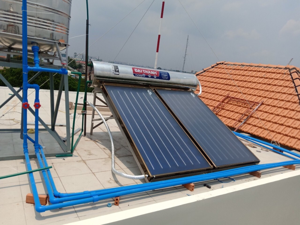 Máy nước nóng bằng năng lương mặt trời - Xây dựng 159